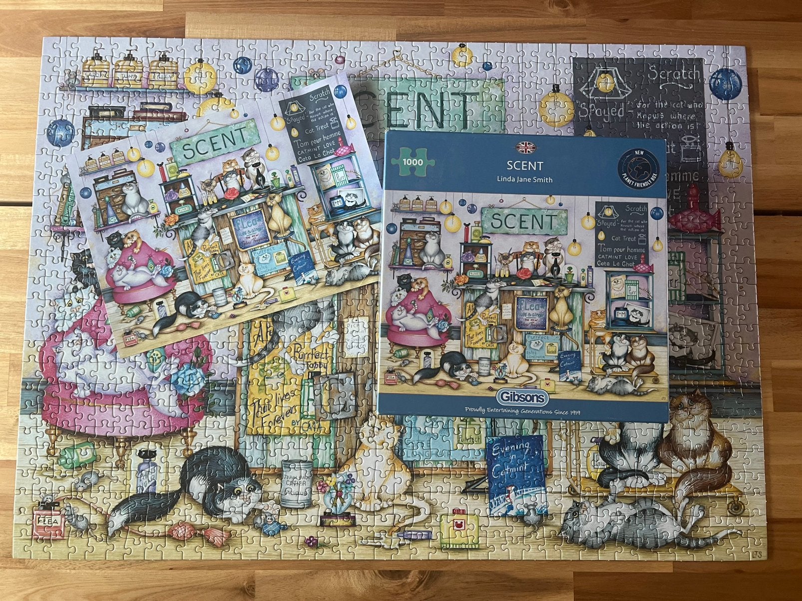 Gibsons puzzel - SCENT, Ophalen of Verzenden, 500 t/m 1500 stukjes, Zo goed als nieuw, Legpuzzel