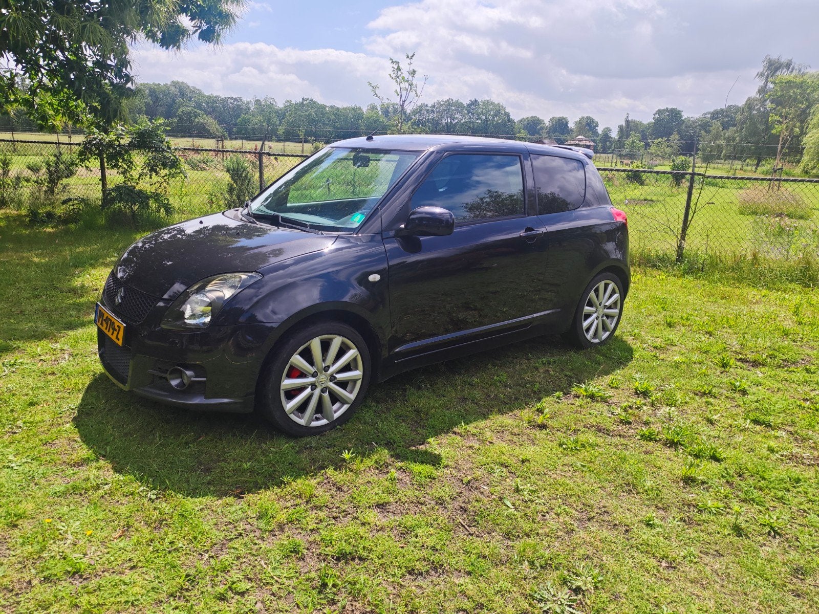 Suzuki Swift 1.6 3D Sport 2009 Zwart, Voorwielaandrijving, 1005 kg, 125 pk, 40 €/maand