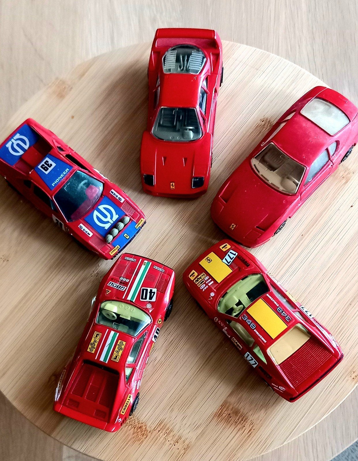 Modelauto Ferrari 5 x jaren 80/ 1:43, Ophalen of Verzenden, Auto, Overige merken