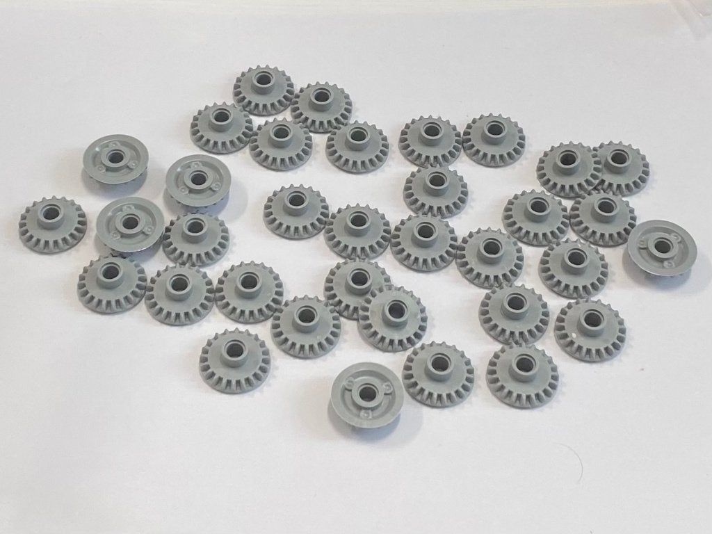 Partij 35x nieuwe lichtgrijze Lego technic tandwielen, Overige thema's, Lego, Nieuw, Ophalen of Verzenden