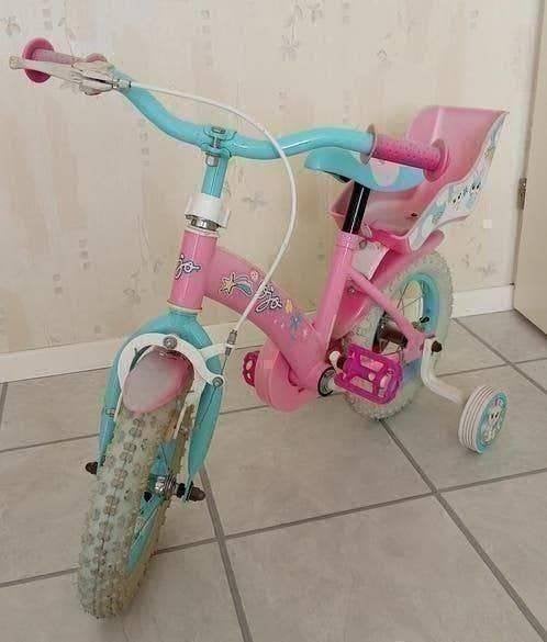 OJO Meisjesfiets ( 12 Inch ), Ophalen, Zijwieltjes, Gebruikt, Minder dan 16 inch