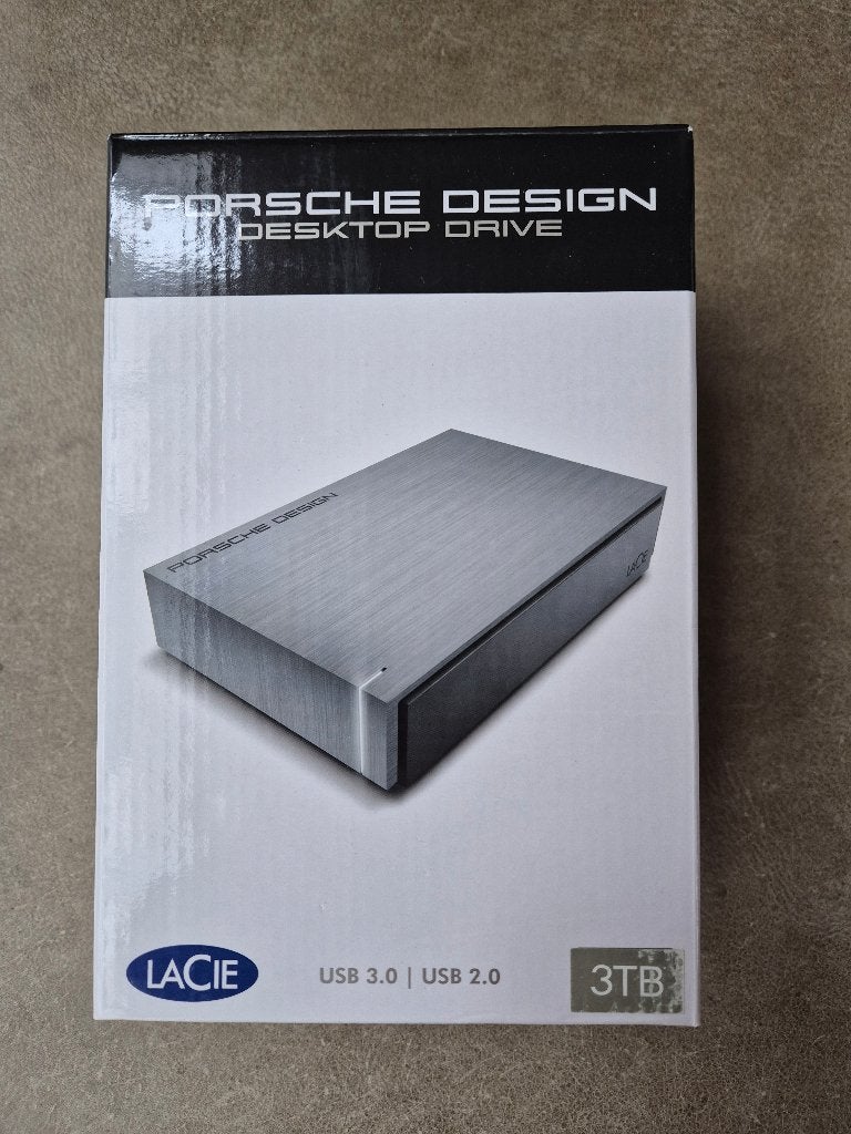 HDD Porsche Design 3 TB - USB 3, LaCie, HDD, Zo goed als nieuw, Desktop