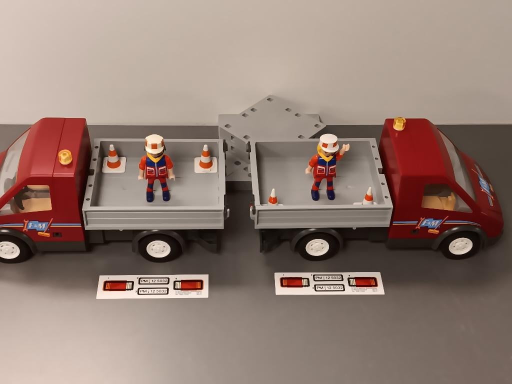 Playmobil Bouw Truck Poppetjes Onderdelen p.stuk 9,95, Verzenden, Zo goed als nieuw, Los playmobil