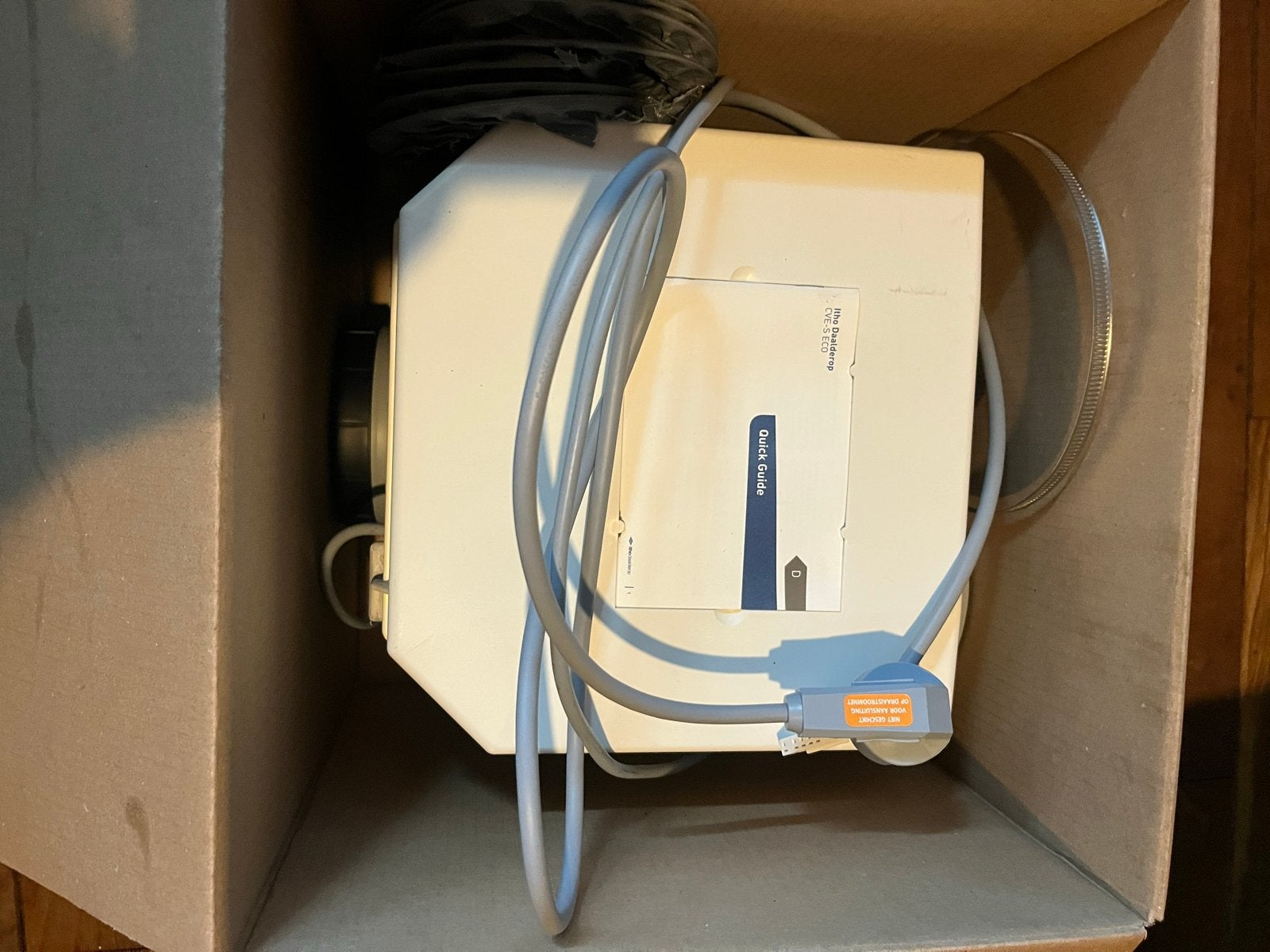 Itho Daalderop CVE-S ECO SP Ventilator/Afzuiger, Ophalen of Verzenden, Zo goed als nieuw, Ventilator en Afzuiger