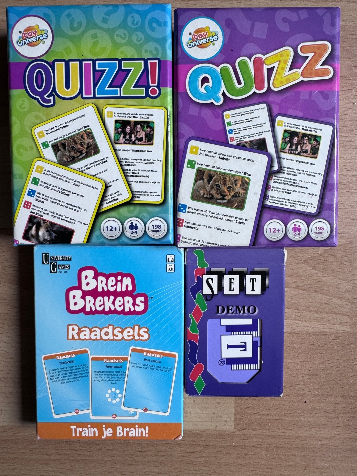 Set van 4 reisspelletjes & breintrainers & set, Ophalen of Verzenden, Gebruikt, Ontdekken