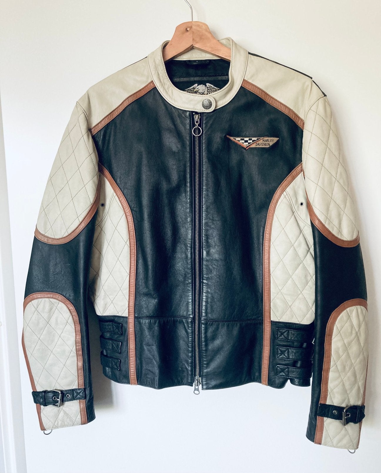 Harley Davidson dames jas - Large, Motoren, Kleding | Motorkleding, Harley-Davidson, Jas | leer, Ophalen of Verzenden, Dames