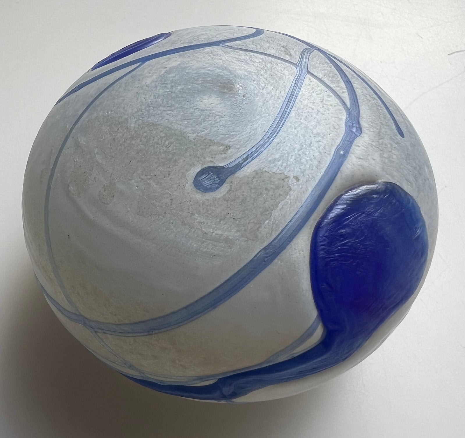 Vintage Kosta Boda/ Galaxy Blue presse papier Bertil Vallien, Ophalen of Verzenden