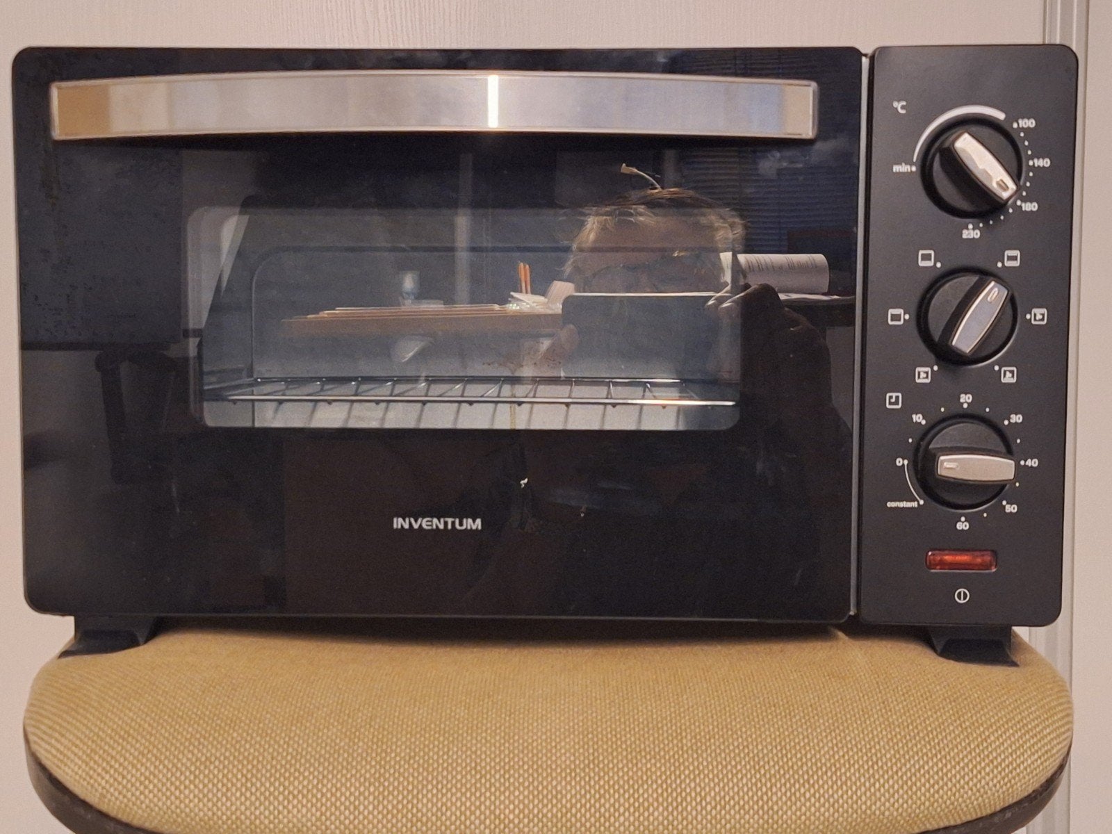 INVENTUM Oven, Ophalen, Minder dan 45 cm, Hete lucht, Zo goed als nieuw