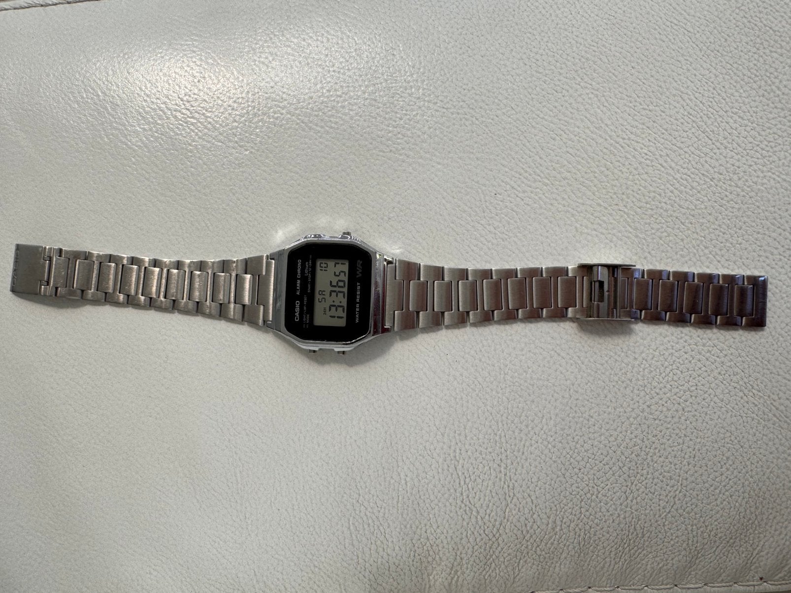 Casio vintage horloge WR, Sieraden, Tassen en Uiterlijk, Horloges | Heren, Gebruikt, Staal, Polshorloge, Ophalen of Verzenden