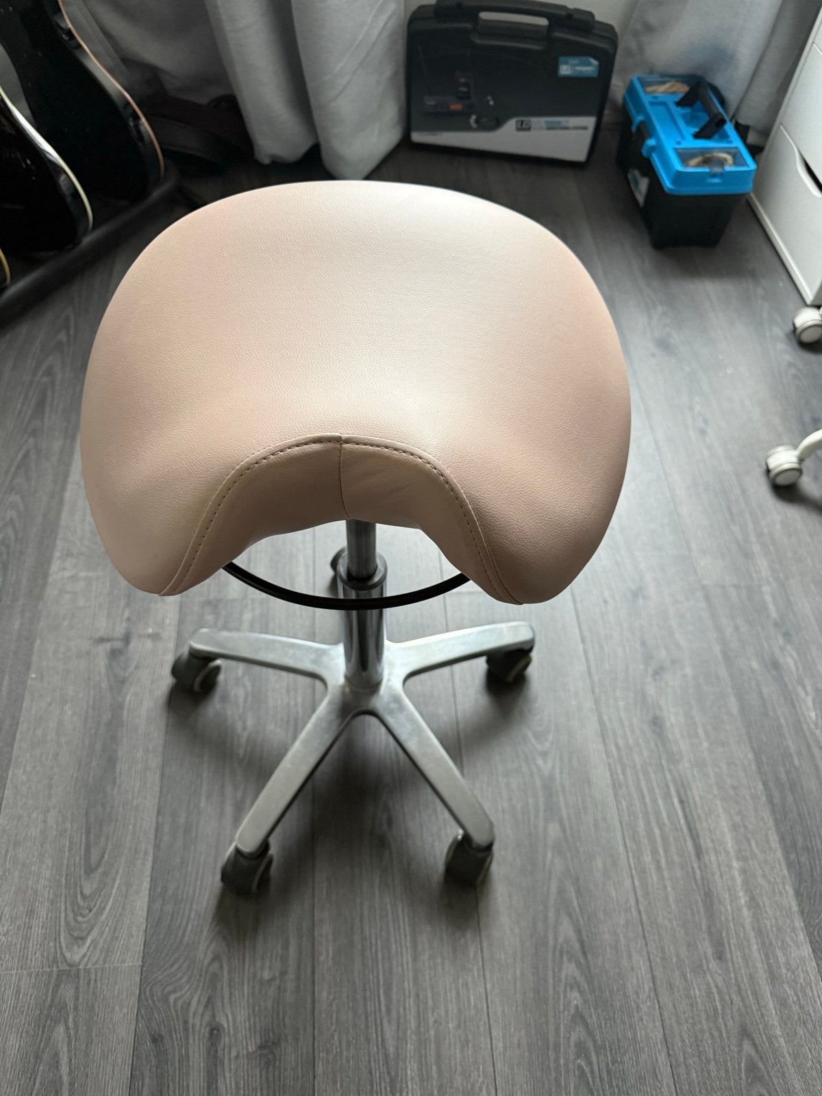 Teqler Zadelkruk Roze - Ergonomisch en Verstelbaar, Ophalen, In hoogte verstelbaar, Gebruikt, Overige materialen