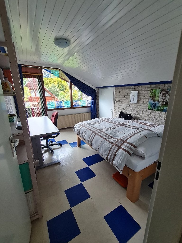 2-persoonsbed, Ophalen, Gebruikt, Bruin, Tweepersoons