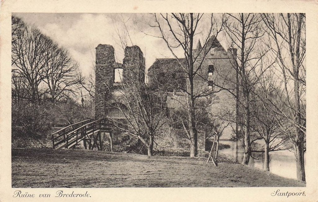 702-484-051 Ruine Van Brederode Santpoort, Verzenden, Voor 1920, Noord-Holland