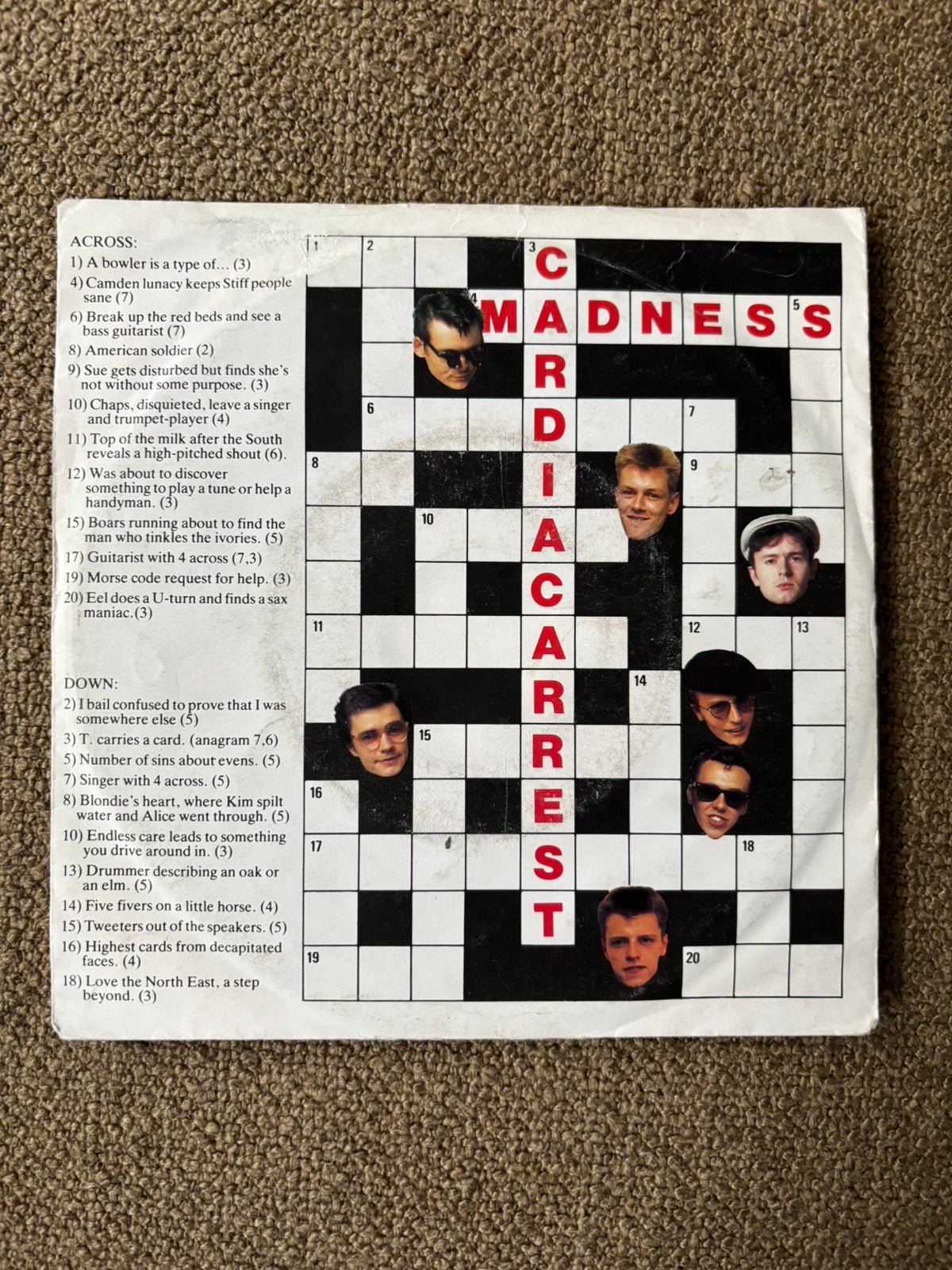 Madness - In the City / Cardiac Arrest, Ophalen of Verzenden, Gebruikt, 7 inch, Pop