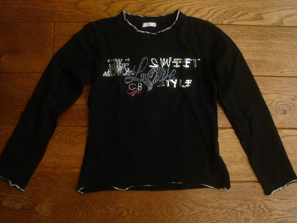 zwart shirt, Chiara Boni, maat 146, Chiara Boni, Zo goed als nieuw, Shirt of Longsleeve, Verzenden