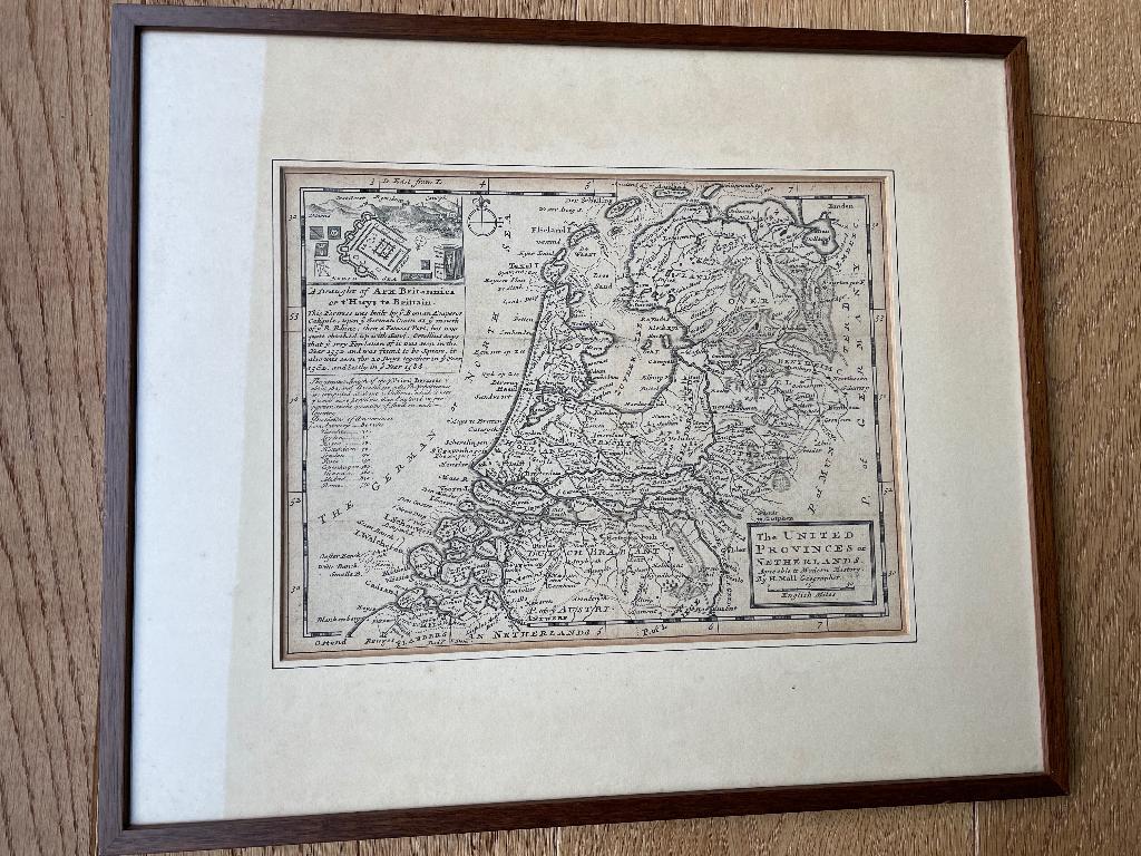 Oude gravure “The United Provinces or Netherlands, Antiek en Kunst, Kunst | Tekeningen en Foto's, Ophalen of Verzenden