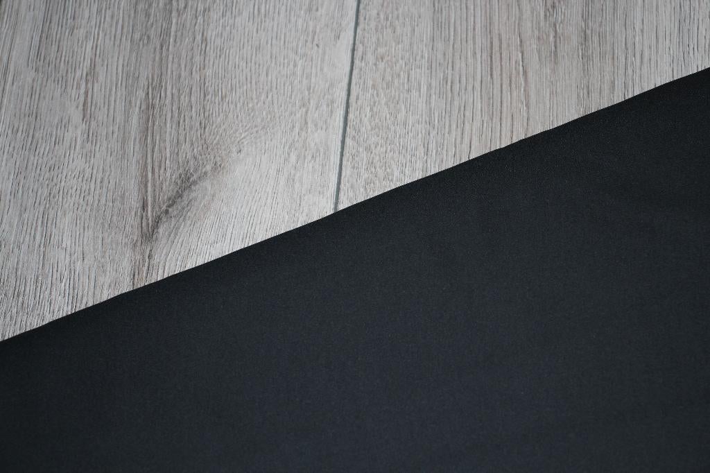 Polyester Chiffon stof - uni zwart #2719, Hobby en Vrije tijd, Stoffen en Lappen, 120 cm of meer, Zwart, Ophalen of Verzenden