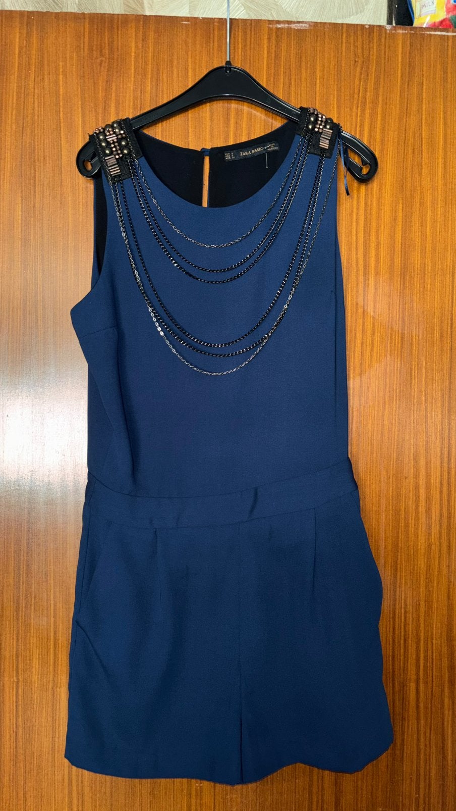 Zara playsuit, Ophalen, Blauw, Zo goed als nieuw, Korte mouw