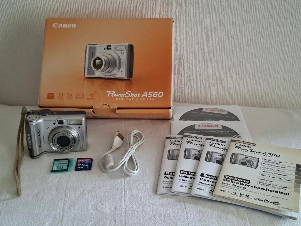 Canon PowerShot A560 digitale compactcamera, Ophalen of Verzenden, Canon