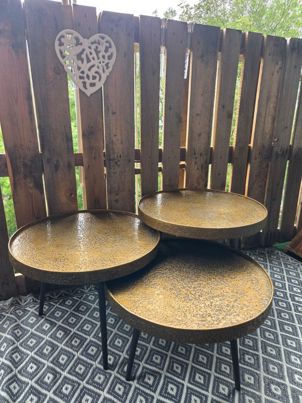 3 Super gave ronde tafeltjes, Ophalen, Gebruikt, 50 tot 100 cm, Rond