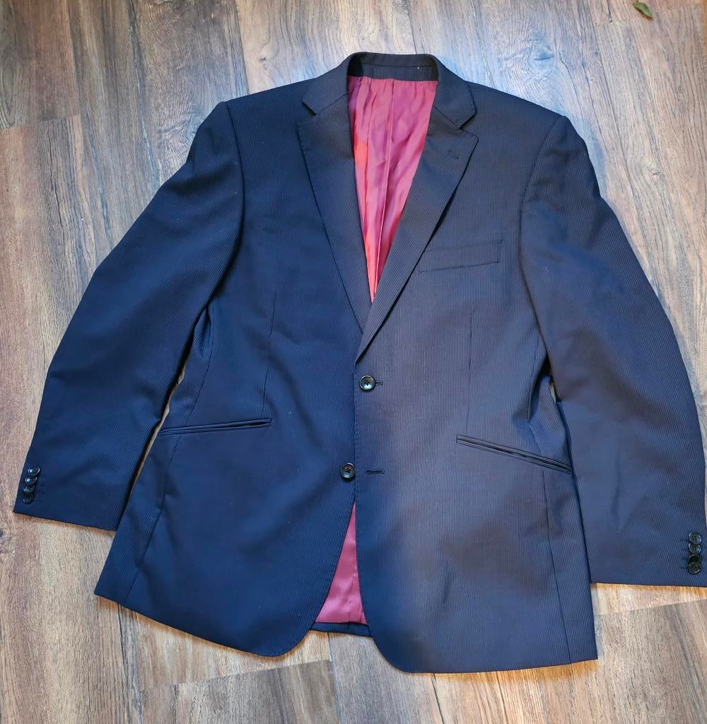 Van Kollem prachtig donkerblauw wollen colbert mt 24 izgst, Ophalen of Verzenden, Zo goed als nieuw