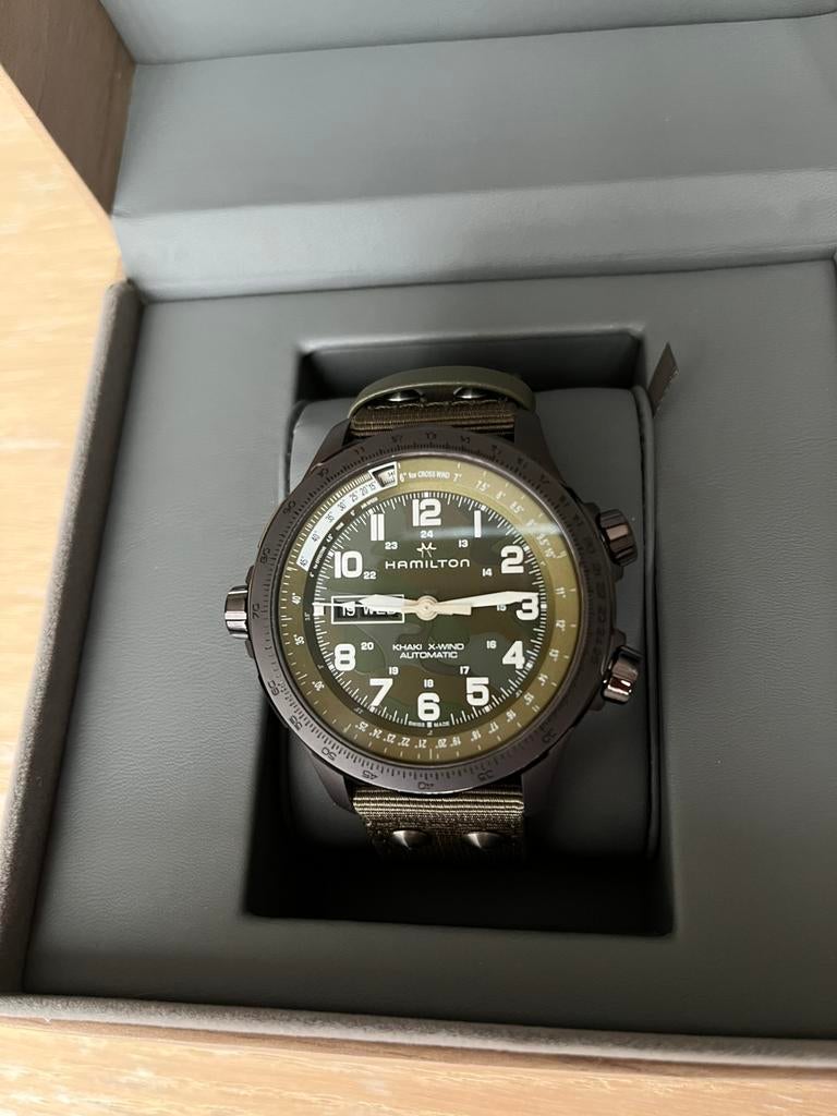 Hamilton khaki Aviation x-wind, Overige merken, Staal, Polshorloge, Overige materialen