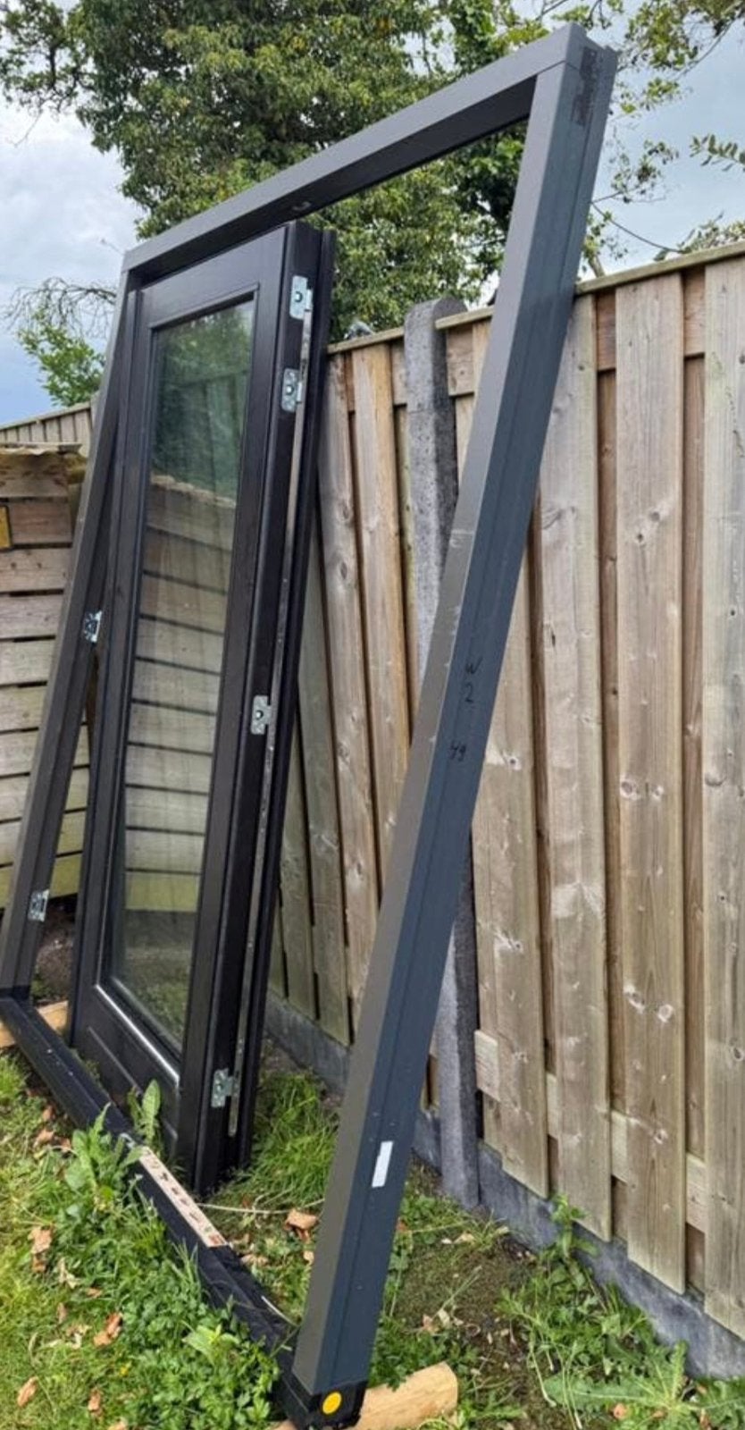 Nieuwe tuindeuren openslaande deuren Dts onderdorpel, Doe-het-zelf en Verbouw, Kozijnen en Schuifpuien, Ophalen, Deurkozijn, 225 cm of meer