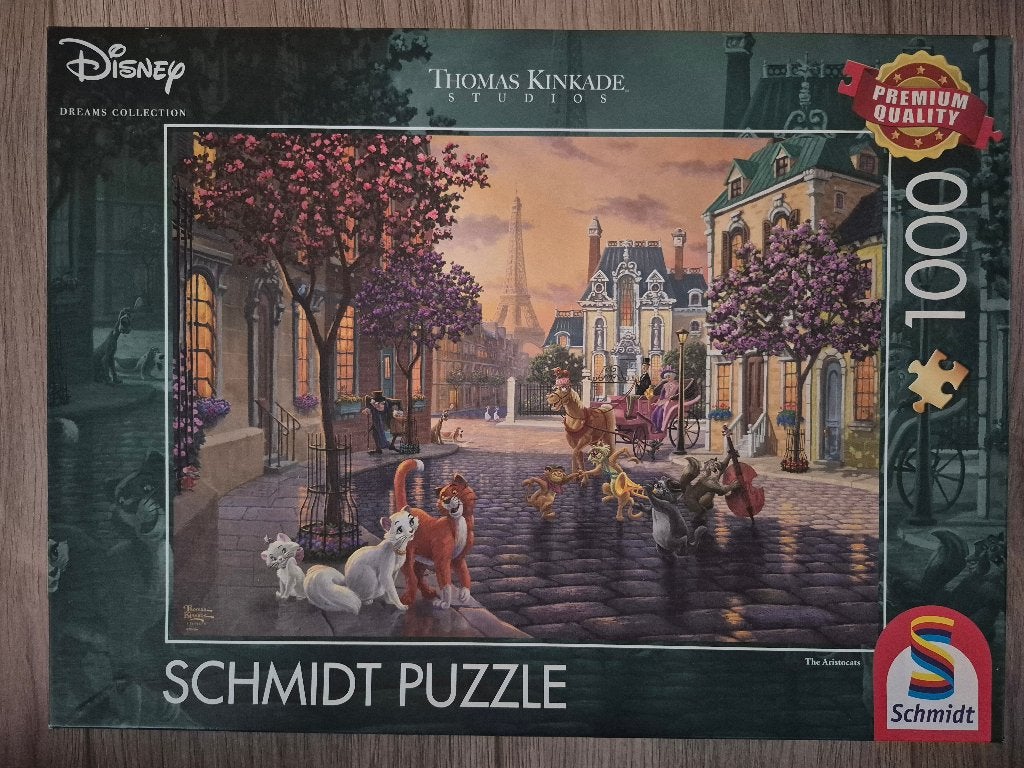 Schmidt puzzel 1000 stukjes - Disney Aristokatten, Ophalen, 500 t/m 1500 stukjes, Gebruikt, Legpuzzel