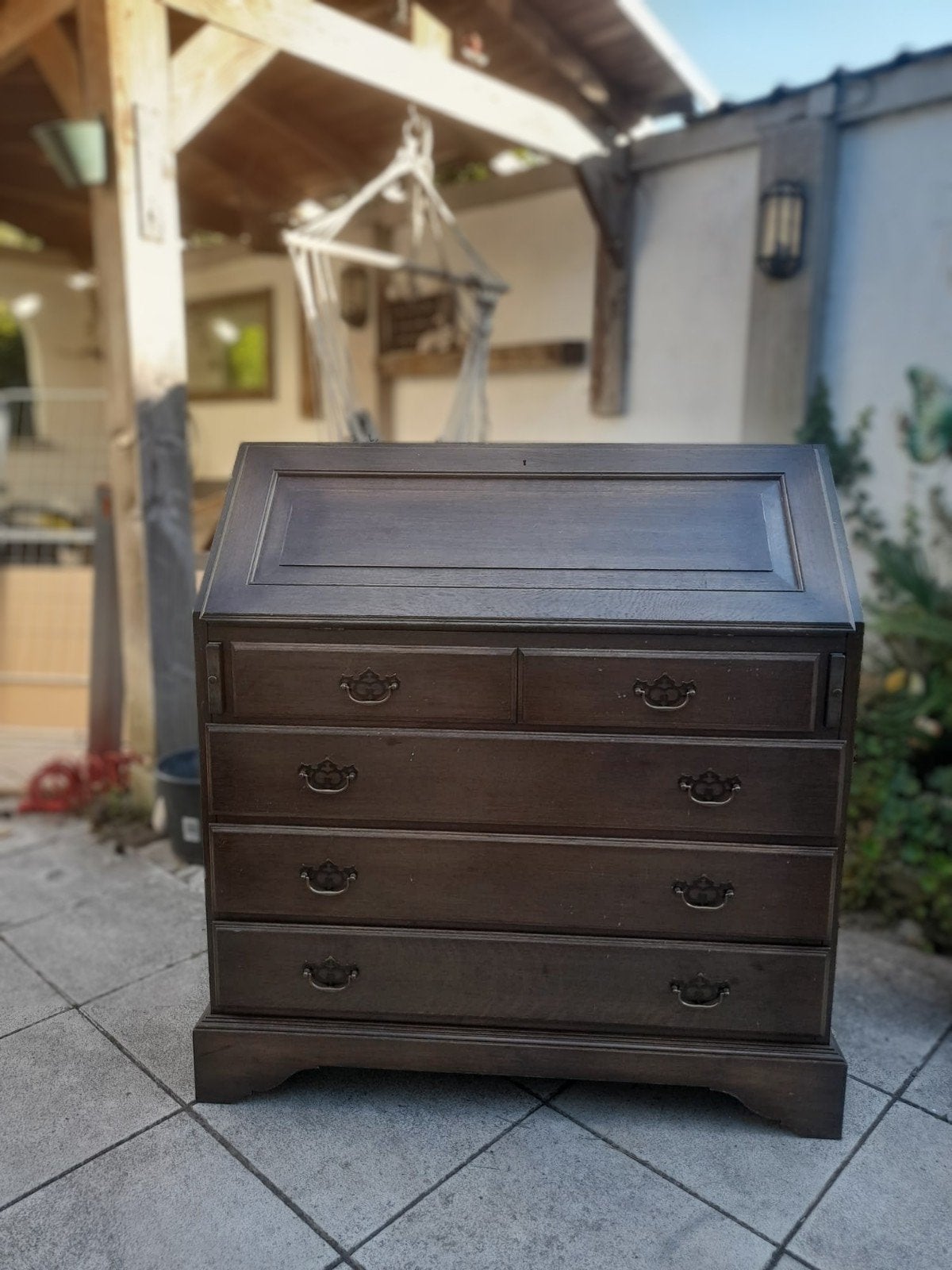 Gratis: secretaire (uitklapbureau met ladeblok), Ophalen
