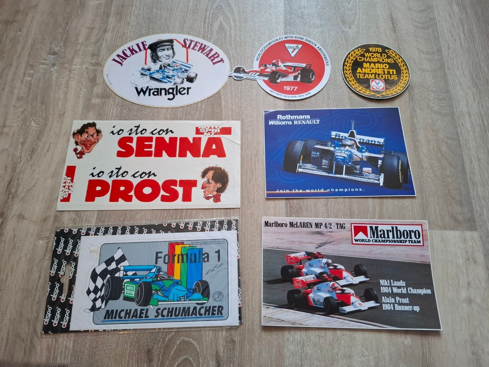stickers F1 kampioenen, Ophalen of Verzenden, Zo goed als nieuw, Sport