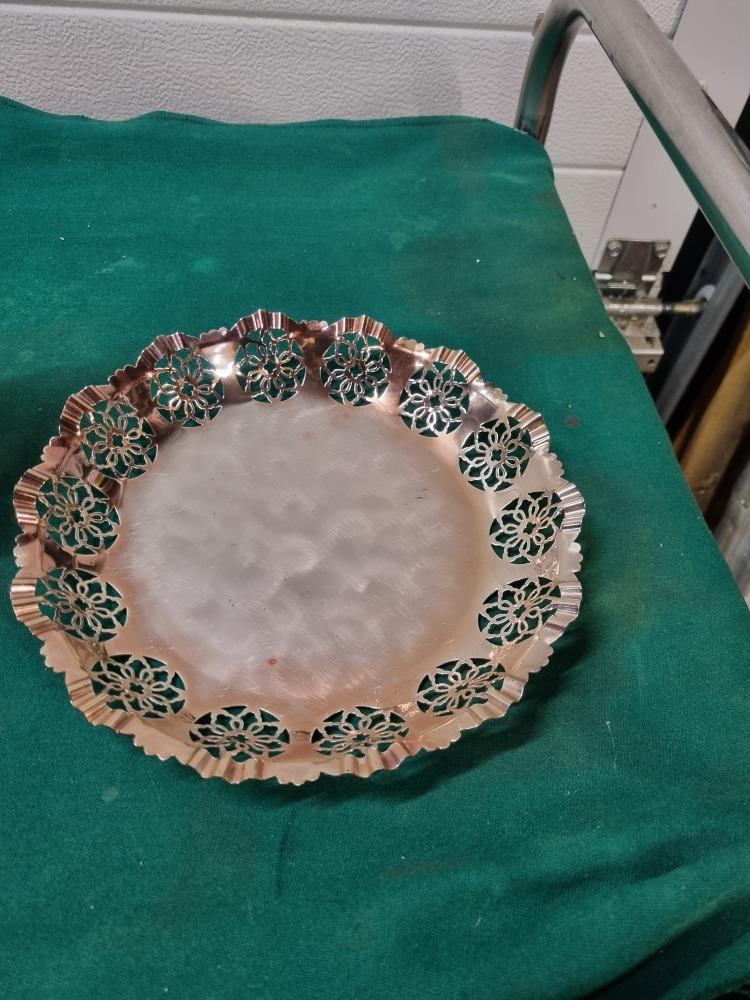 fruitschaal vintage opengewerkt verzilverd, Huis en Inrichting, Woonaccessoires | Schalen en Manden, Ophalen of Verzenden, 'T Olde Gre-j
