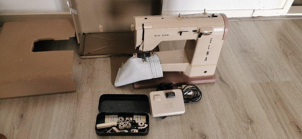 Naaimachine elna zig zag 60 Zo goed als nieuw, Verzenden, Zo goed als nieuw, Naaimachine, Overige merken