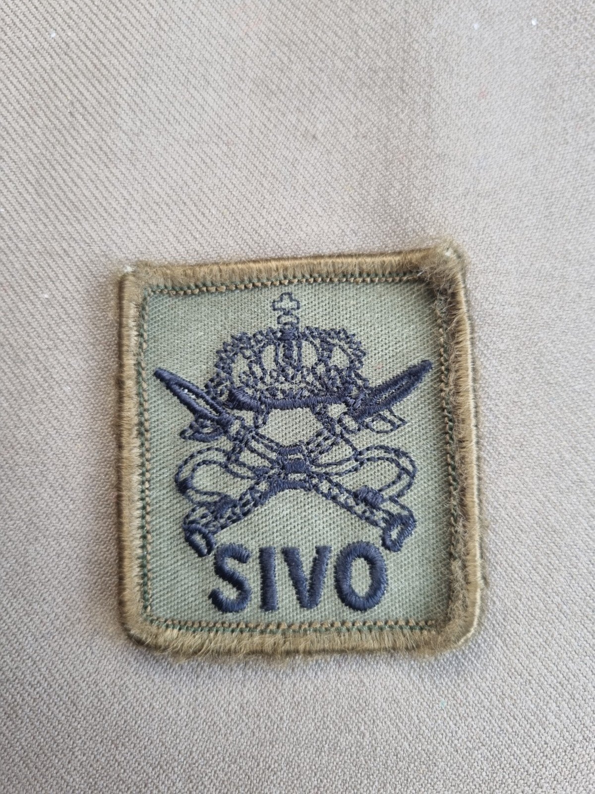 borstpatch KMS SIVO, Verzamelen, Ophalen of Verzenden, Landmacht, Nederland, Embleem of Badge