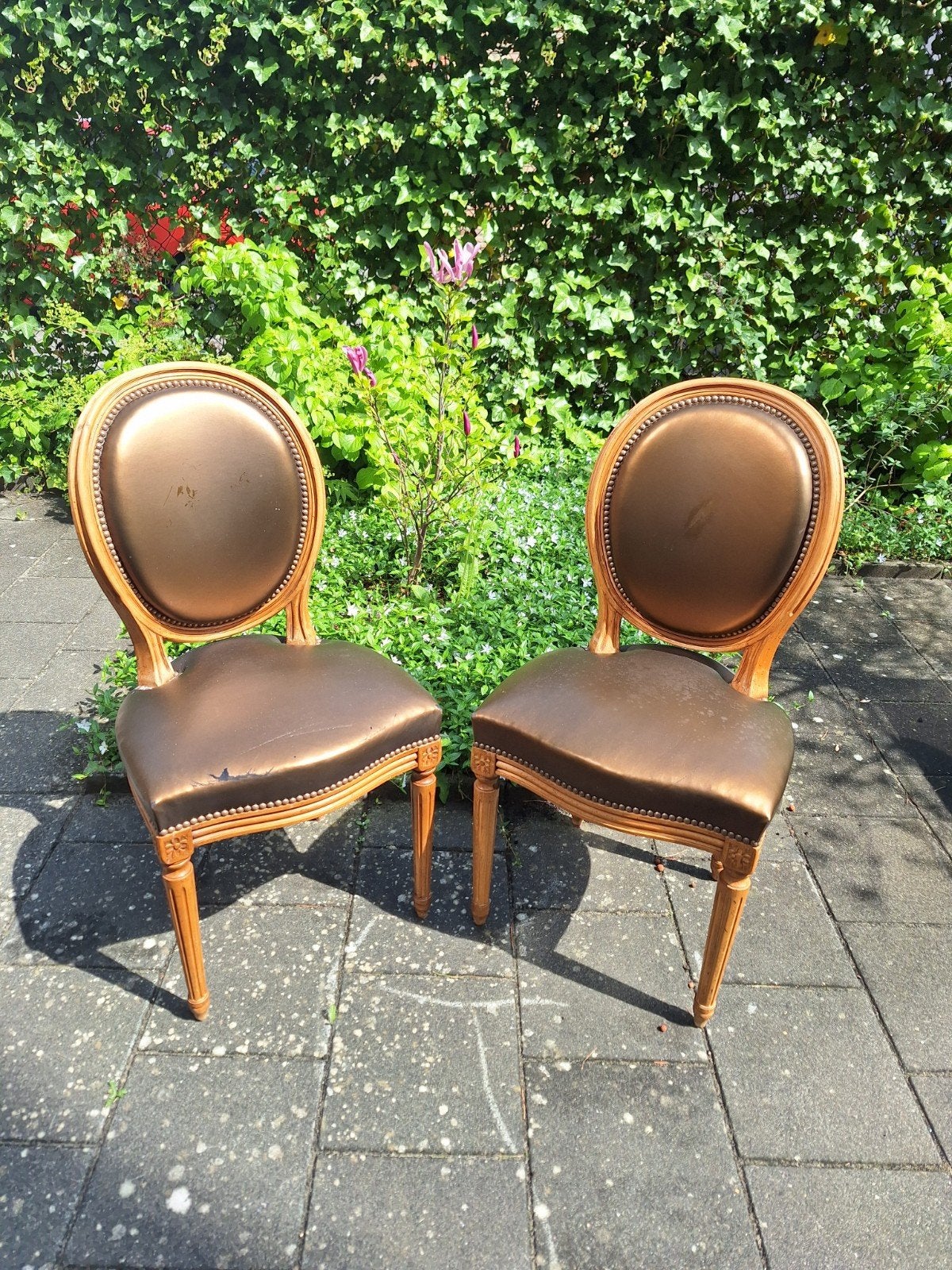 Set Louis XVI stoeltjes, Antiek en Kunst, Antiek | Meubels | Stoelen en Banken, Ophalen of Verzenden