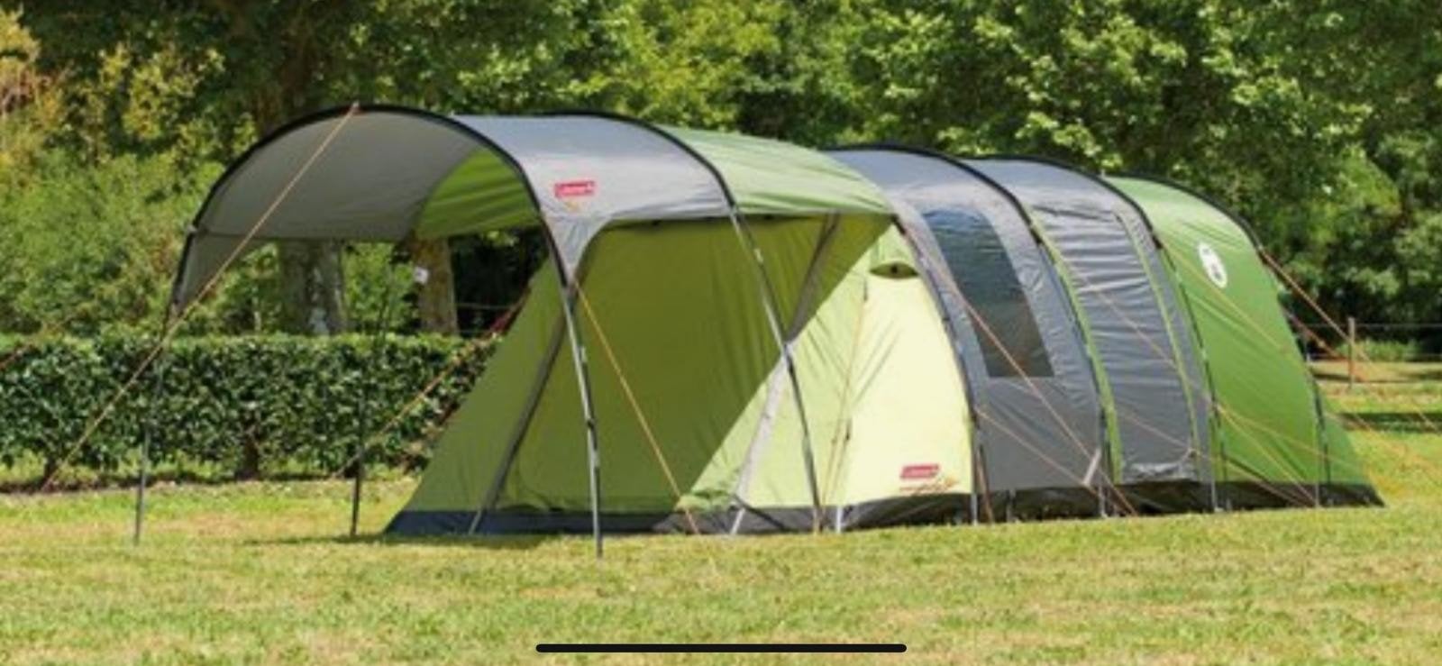 Coleman tunneltent met luifel, Caravans en Kamperen, Ophalen of Verzenden, Tot en met 4