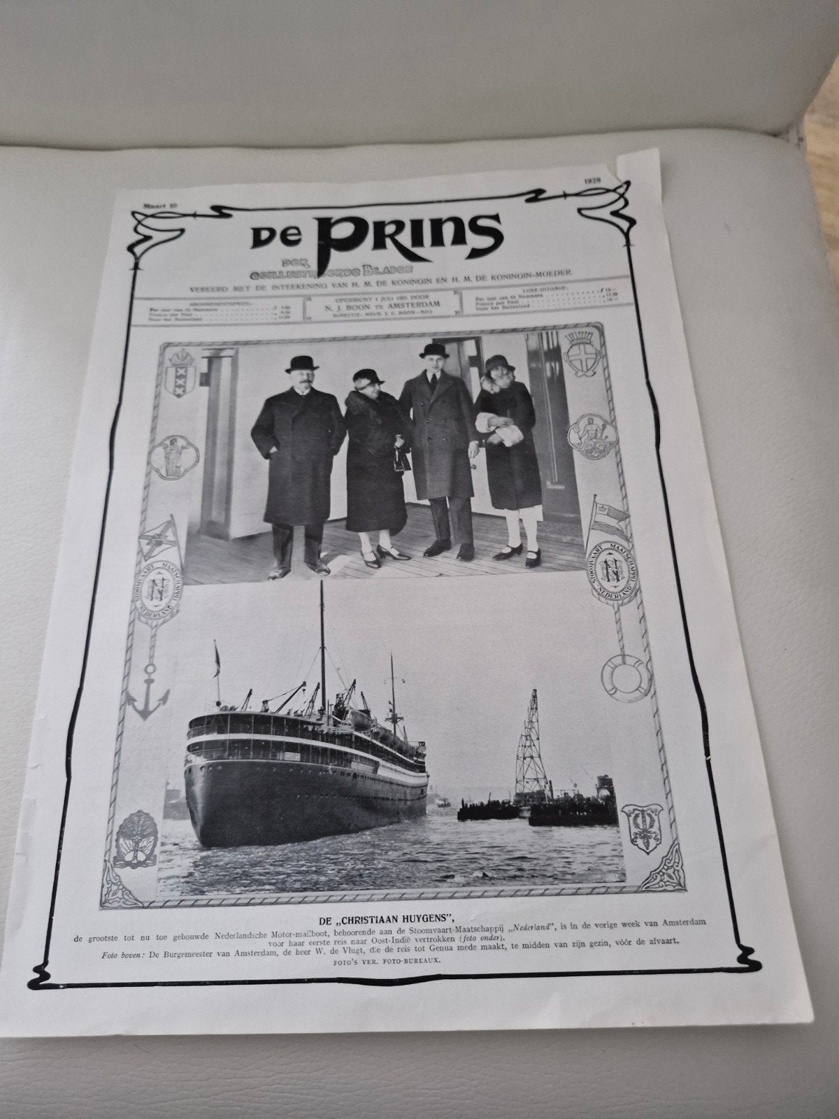 De Prins Voorblad - Historisch Tijdschrift uit 1928, Ophalen of Verzenden, Gelezen, Overige typen