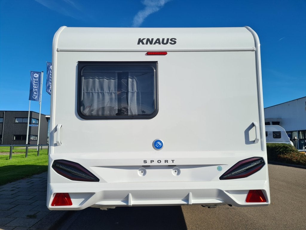 Knaus Sport 420 QD, Caravans en Kamperen, Bedrijf, Treinzit, 750 - 1000 kg, Schokbreker