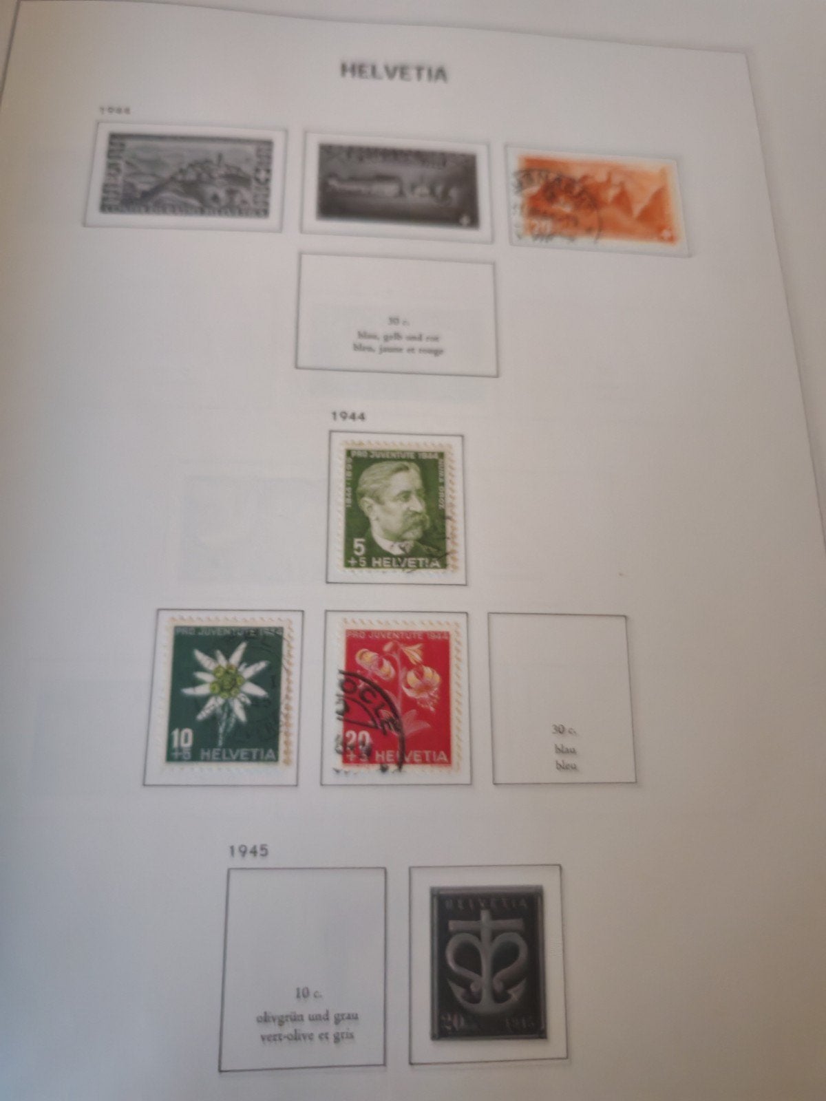 davo Zwitserland tm 1996 (2/5), Postzegels en Munten, Ophalen of Verzenden