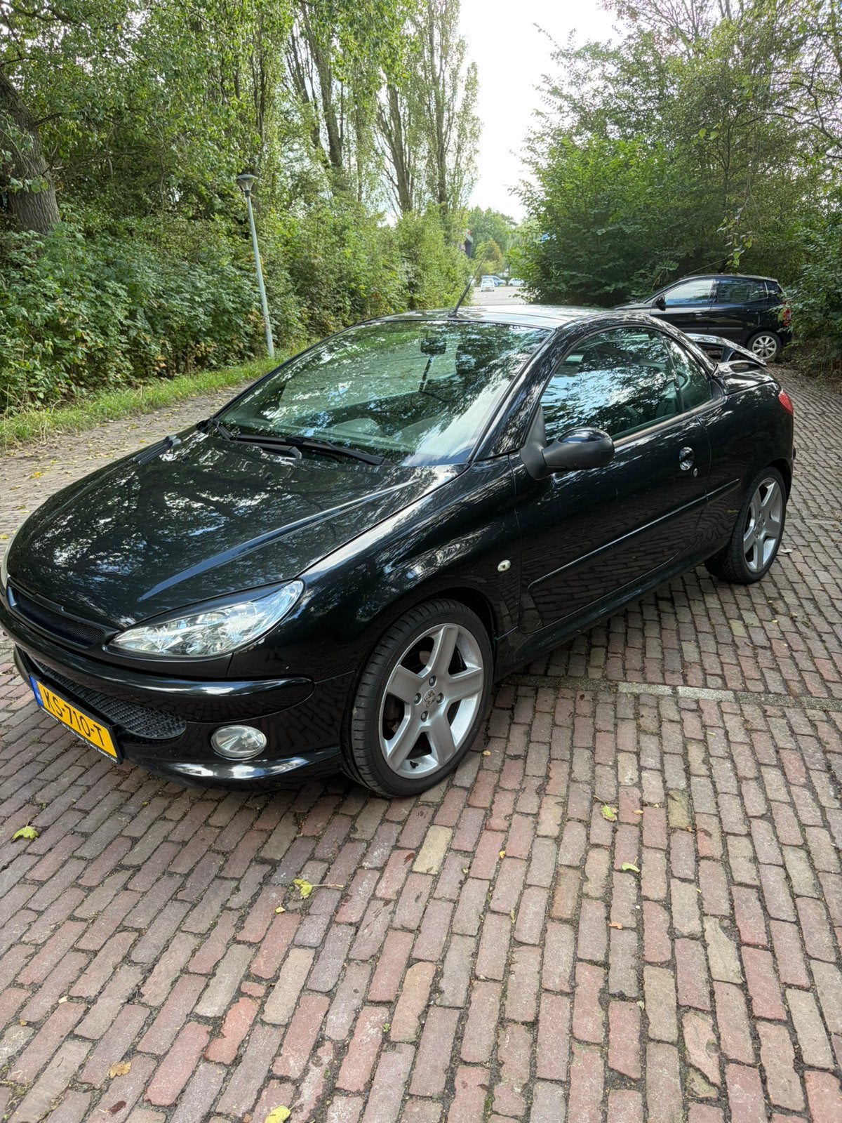 Peugeot 206 1.6 16V CC 2006 Zwart, Voorwielaandrijving, 4 cilinders, Cabriolet, 4 stoelen