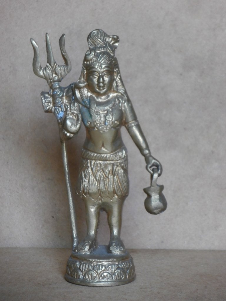 Shiva Hindoeïstische god beeldje trisula rituele drietand, Huis en Inrichting, Woonaccessoires | Boeddhabeelden, Ophalen of Verzenden