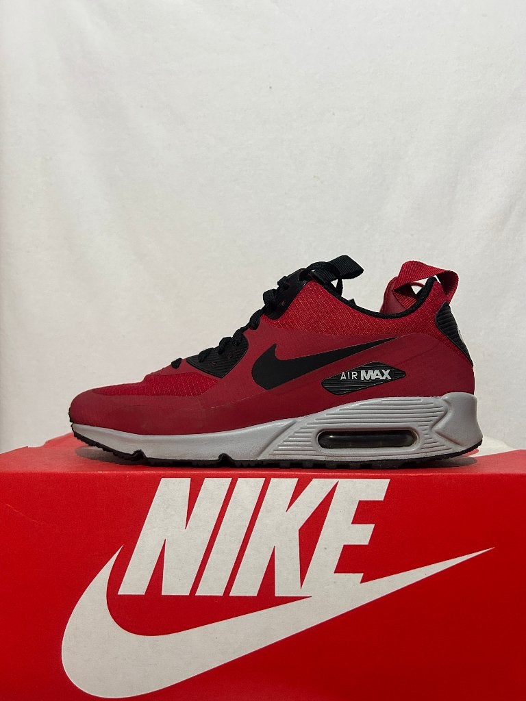 ALS NIEUW! Maat 43 - Nike Air Max 90 Mid Winter Gym Red, Overige kleuren, Verzenden, Nike, Nike