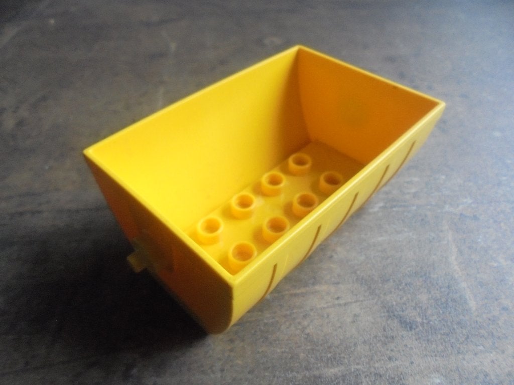 Lego Duplo Train Tipper 2x4 with Curved Sides (zie foto's), Ophalen of Verzenden, Gebruikt, Losse stenen, Duplo