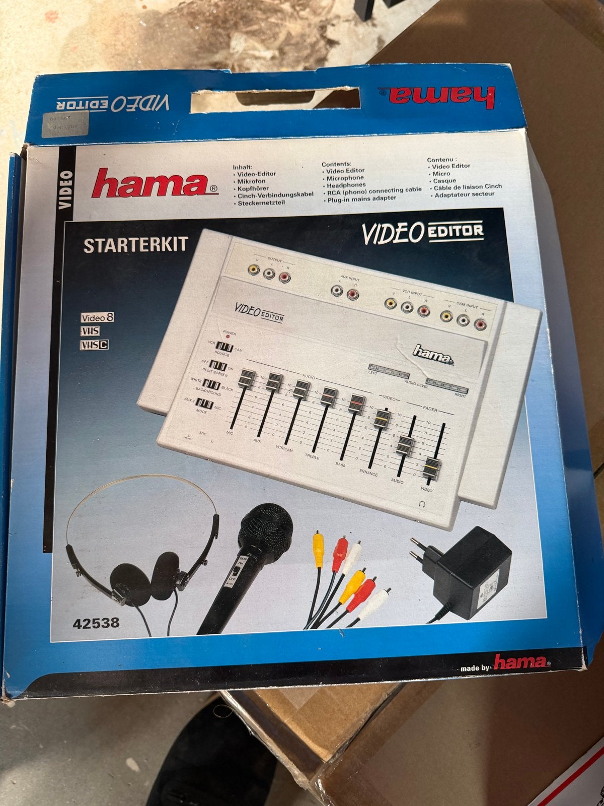 Hama Video Editor Starterkit - Video 8, VHS, VHS-C, Overige merken, Overige typen, Overige soorten, Ophalen of Verzenden