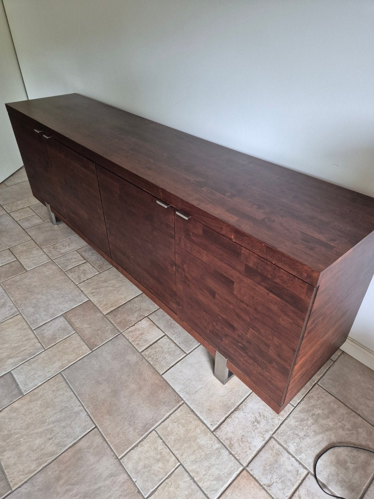 Dressoir 220x50 cm, goede staat, enkele krassen, Ophalen, Gebruikt, 200 cm of meer, 25 tot 50 cm