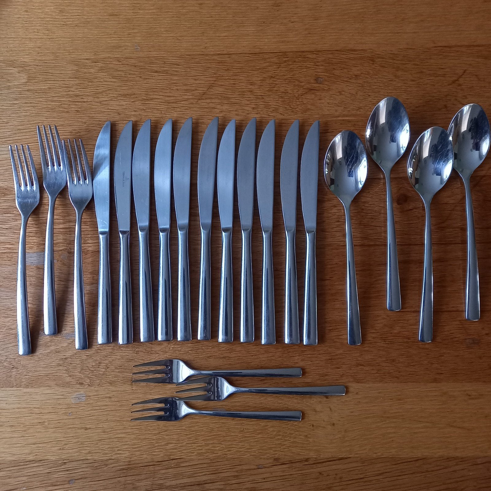 Bestekdelen Villeroy & Boch "Piemont" 18/10, Ophalen of Verzenden, Rvs of Chroom