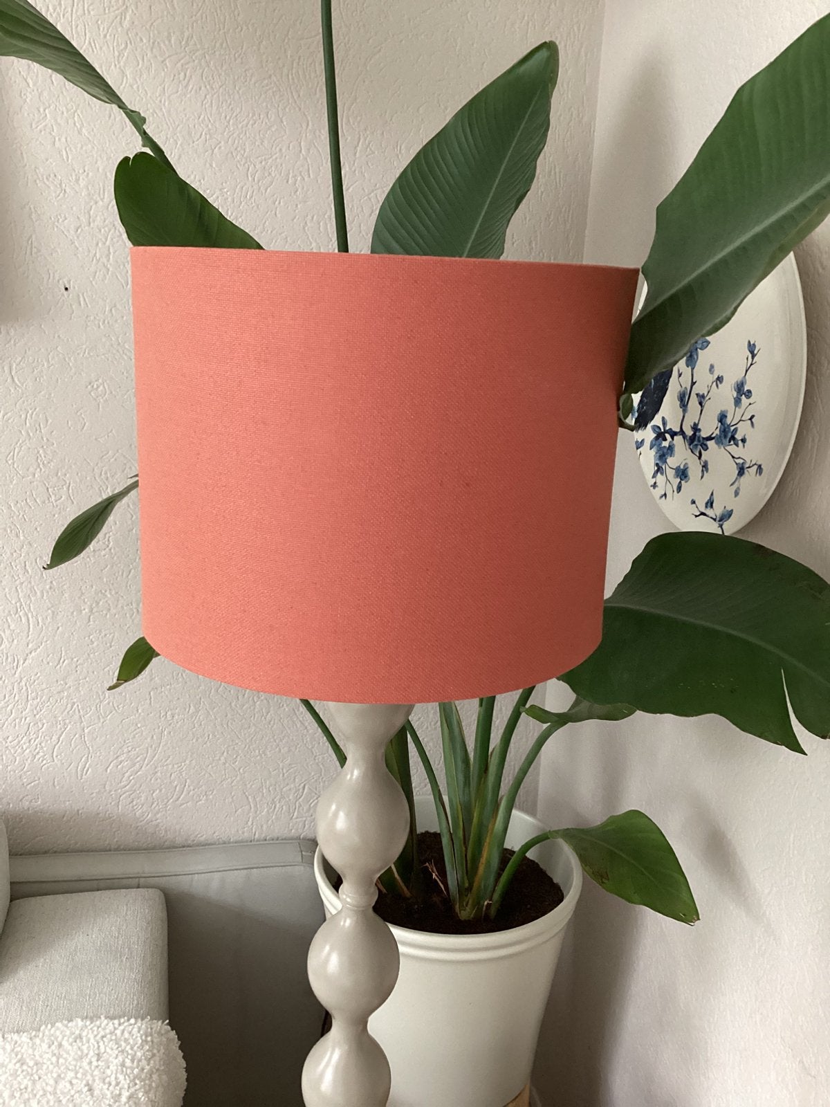NIEUWE grote lampenkap terra., Ophalen, Overige typen, Rond, Textiel
