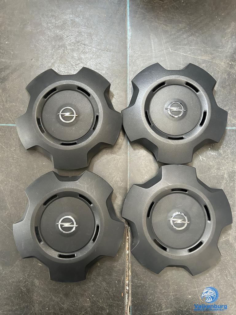 ORIGINELE Opel Vivaro B naafkap naafdop wieldop set zwart ch