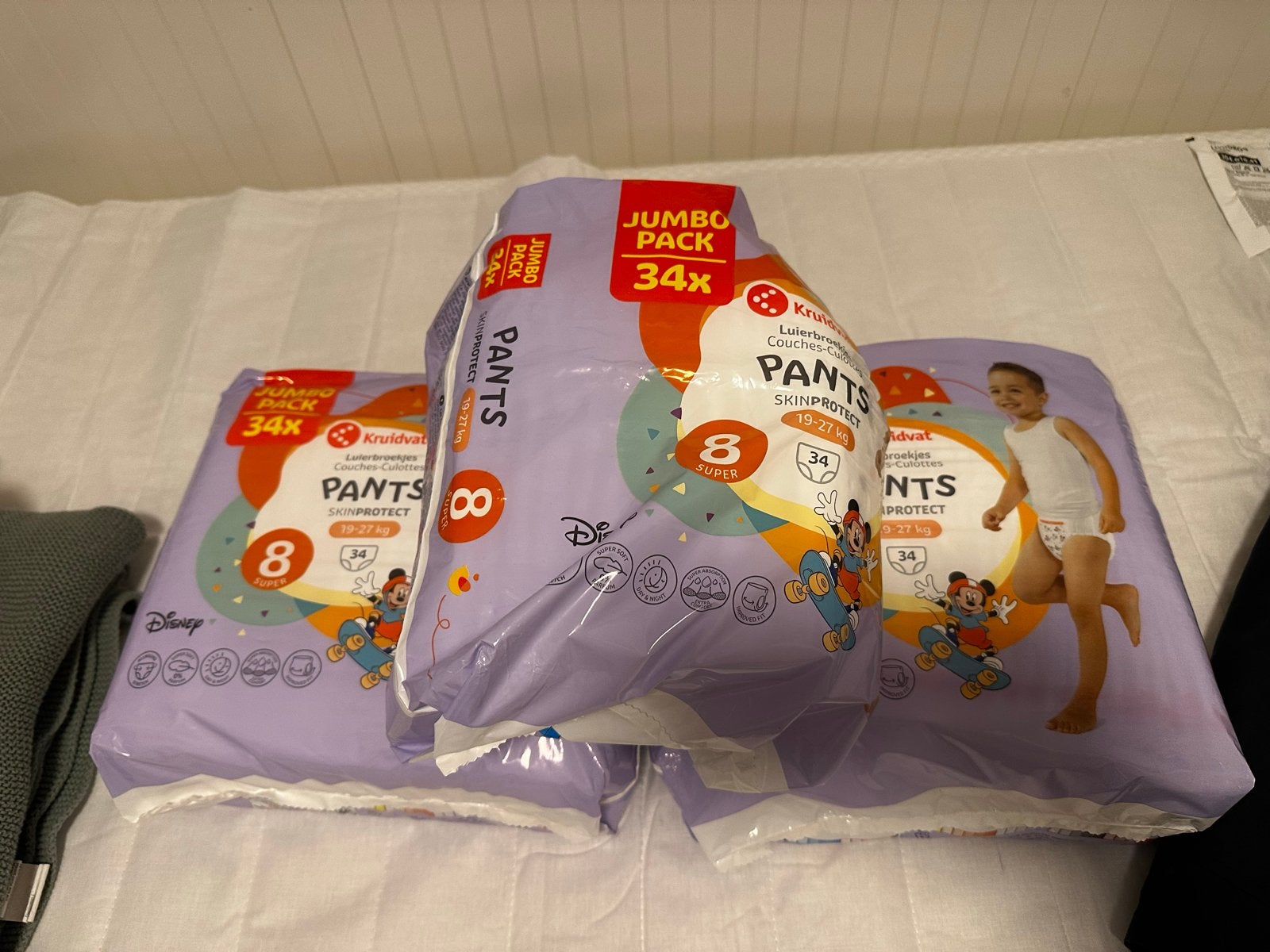 Kruidvat Luierbroekjes Maat 8 (19-27 kg) - Jumbo Pack 34x, Kinderen en Baby's, Ophalen, Nieuw