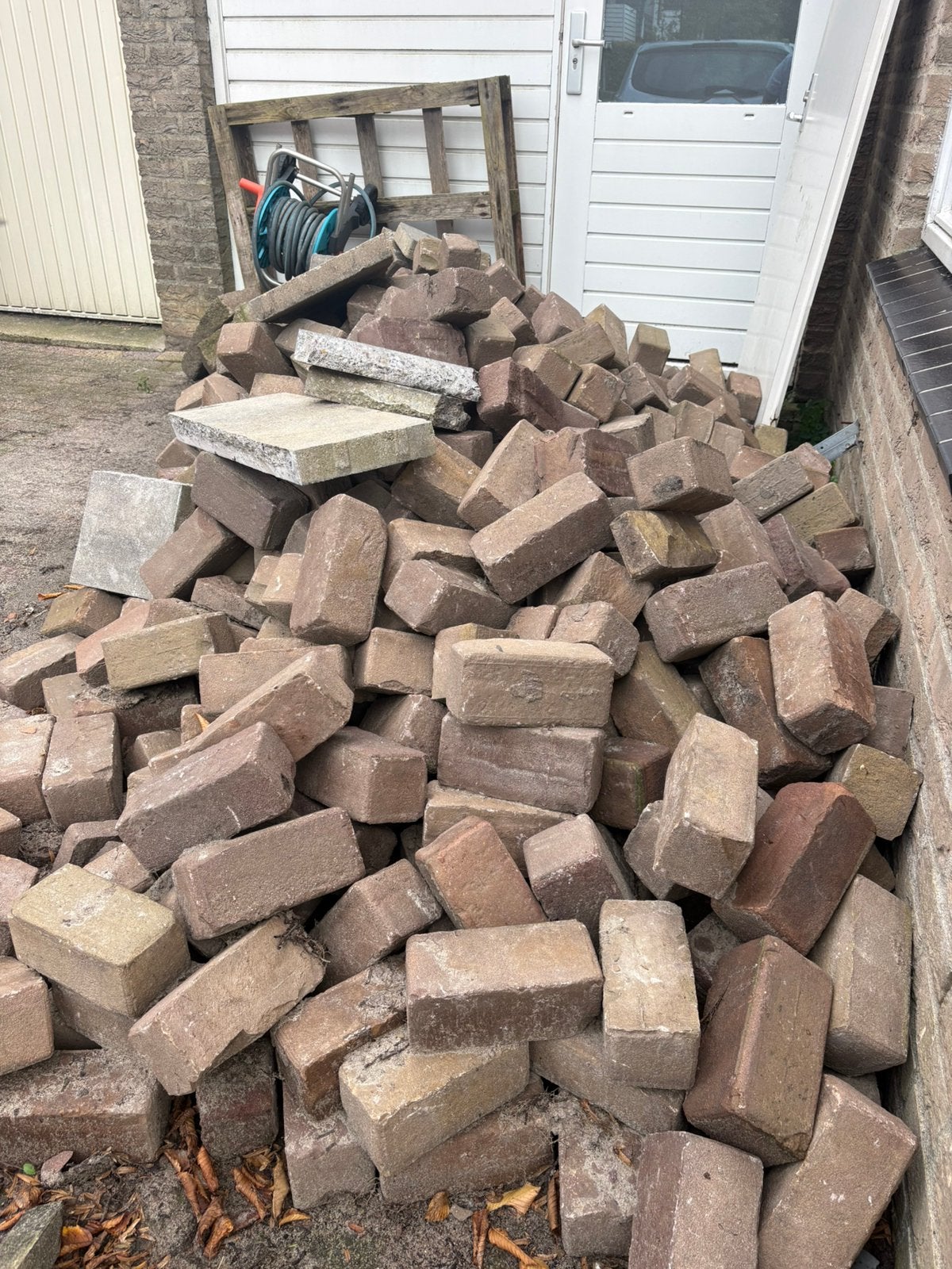 Gebakken klinkers, Tuin en Terras, Ophalen, Beton, Klinkers