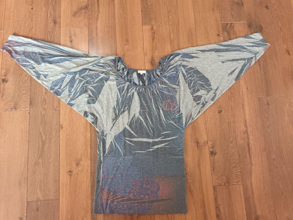 Lange top lang shirt maat M L Dept dames vrouwen, Kleding | Dames, Maat 38/40 (M), Ophalen of Verzenden, Grijs, Gedragen
