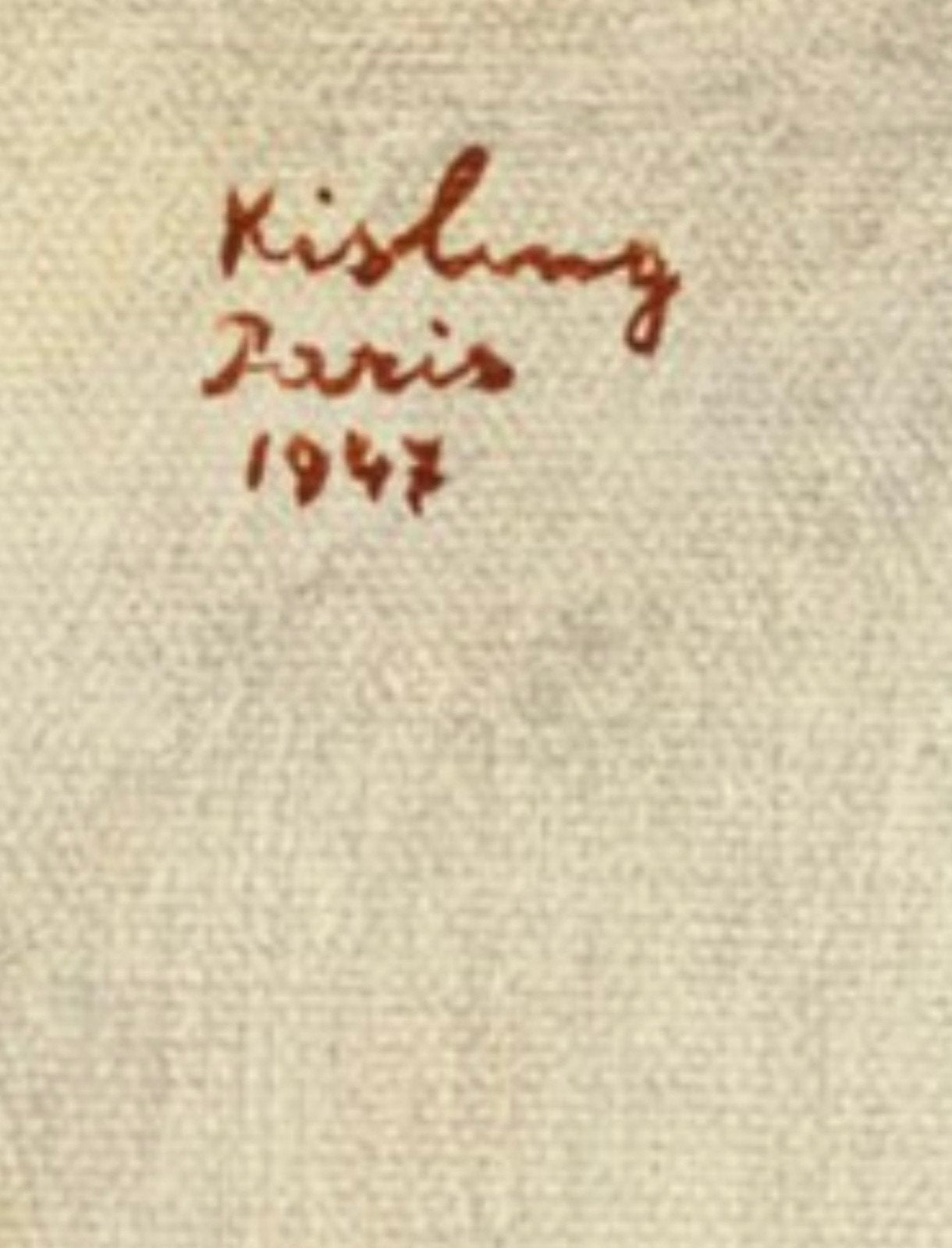 Gevraagd / GEZOCHT olieverf Kisling, Ophalen